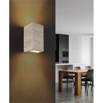 Globo - LED-seinävalaisin LED/6W/230V 3000K travertiini