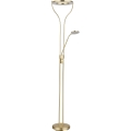 Globo - Himennettävä LED-lattiavalaisin LED/20W/230V + LED/4W 3000K messinki
