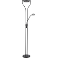 Globo - himennettävä LED-lattiavalaisin LED/20W/230V + LED/4W 3000K musta