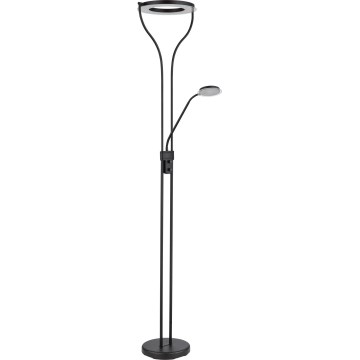 Globo - himennettävä LED-lattiavalaisin LED/20W/230V + LED/4W 3000K musta