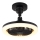 Globo - Himmennettävä LED-kattotuuletin LED/20W/230V 3000-6500K musta + kaukosäädin