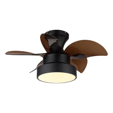 Globo - himmennettävä LED-kattotuuletin LED/22W/230V 3000/4500/6000K ruskea + kaukosäädin