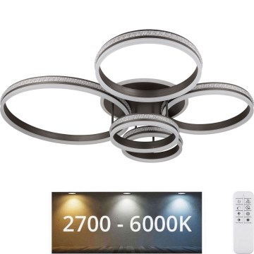 Globo - Himmennettävä LED-kattovalaisin LED/120W/230V 2700K-6000K + kauko-ohjaus