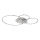 Globo - himmennettävä LED-kattovalaisin LED/36W/230V 2700-6500K hopea + kaukosäädin
