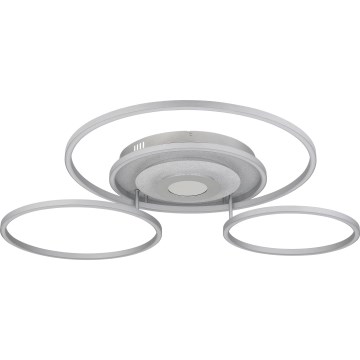 Globo - himmennettävä LED-kattovalaisin LED/60W/230V 2700-6500K 80,8x99,2 cm hopea + kaukosäädin