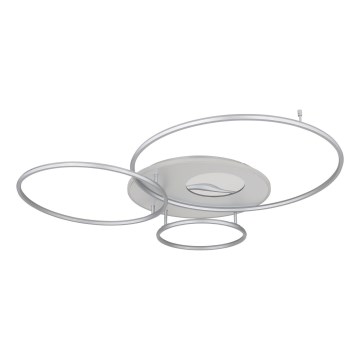 Globo - himmennettävä LED-kattovalaisin LED/70W/230V 2700-6500K Wi-Fi Tuya mattakromi + kaukosäädin
