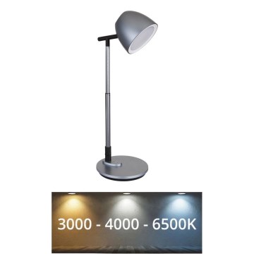 Globo - Himmennettävä LED-kosketuspöytävalaisin LED/7,5W/230V 3000K/4000K/6500K harmaa