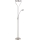 Globo - Himmennettävä LED-lattiavalaisin LED/20W/230V + LED/4W 3000K mattakromi