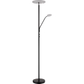 Globo - himmennettävä LED-lattiavalaisin LED/28W/230V + LED/5W 3000K musta