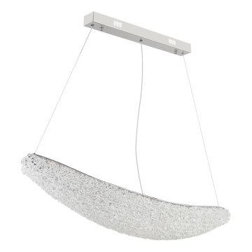 Globo - himmennettävä LED-riippuvalaisin vaijerilla LED/40W/230V 2700-6000K kiiltävä kromi + kaukosäädin