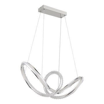 Globo - himmennettävä LED-riippuvalaisin vaijerilla LED/45W/230V 2700-6000K kiiltävä kromi + kaukosäädin