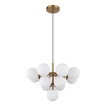 Globo - Kattokruunu johdossa 13xG9/5W/230V halkaisija 56 cm kulta