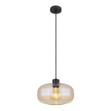 Globo - Kattokruunu johdossa 1xE27/40W/230V halkaisija 28 cm läpinäkyvä