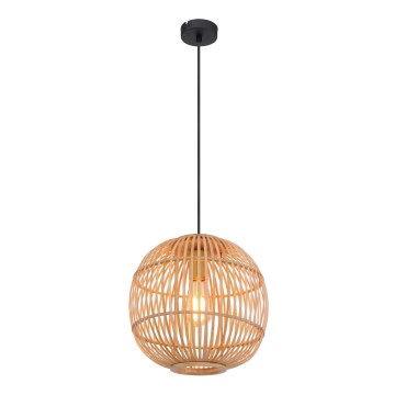 Globo - Kattokruunu johdossa 1xE27/60W/230V bambu