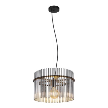 Globo - Kattokruunu johdossa 1xE27/60W/230V halkaisija 40 cm musta