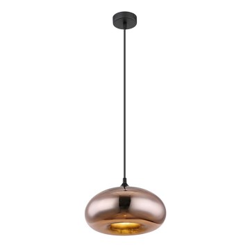 Globo - Kattokruunu johdossa 1xE27/60W/230V kupari