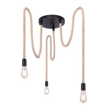 Globo - Kattokruunu johdossa 3xE27/60W/230V hämähäkki