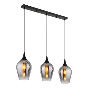 Globo - Kattokruunu johdossa 3xE27/60W/230V