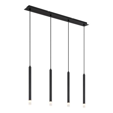 Globo - Kattokruunu johdossa 4xG9/4W/230V musta