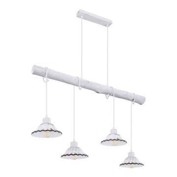 Globo - Kattokruunu narulla 4xE27/40W/230V