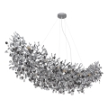 Globo - Kattokruunu vaijerilla 16xE14/40W/230V hopeanvärinen