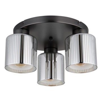 Globo - Kattovalaisin 3xE27/60W/230V kiiltävä kromi halkaisija 34,5 cm