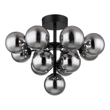 Globo - Kiinteä kattokruunu 13xG9/5W/230V halkaisija 56 cm musta