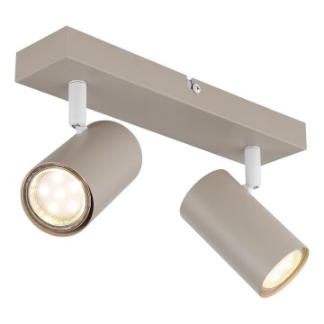 Globo - Kohdevalaisin 2xGU10/35W/230V beige