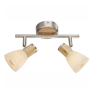 Globo - Kohdevalo 2xE14/40W/230V tuhka