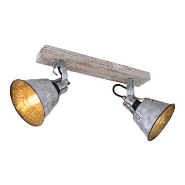 Globo - Kohdevalo 2xE27/60W/230V jalokuusi