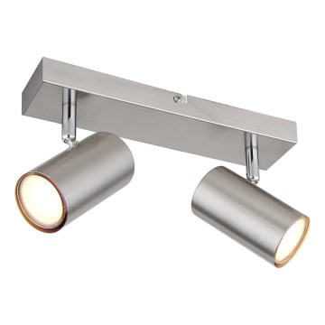 Globo - Kohdevalo 2xGU10/25W/230V mattakromi