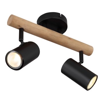 Globo - Kohdevalo 2xGU10/5W/230V puu/metalli