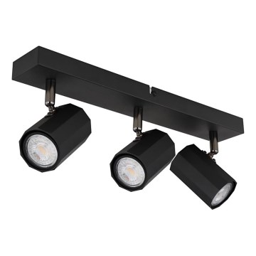 Globo - Kohdevalo 3xGU10/25W/230V musta