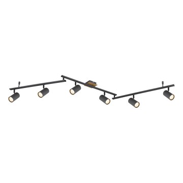 Globo - Kohdevalo 6xGU10/35W/230V antrasiitti