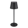 Globo - kosketushimmennettävä, ladattava LED-pöytälamppu ulkokäyttöön 3-in-1 LED/3W/5V 3000/4000/5000K IP54 1800 mAh musta