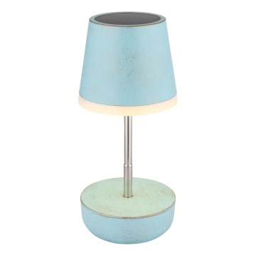 Globo - LED aurinkokäyttöinen lamppu 10xLED/0,06W/3V IP44 800 mAh sininen