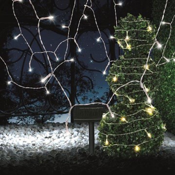 Globo - LED-aurinkoketju 20 m 120xLED/2,4V 2xAAA IP44 600 mAh