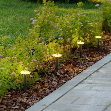 Globo - LED-aurinkoketju 5xLED/3V IP44 300 mAh 2,2 m kukat