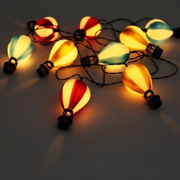 Globo - LED-aurinkoketju 9xLED/0,06W/3V 390 cm IP44