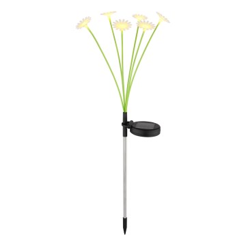 Globo - LED-aurinkovalaisin 6xLED/3V IP44 600 mAh kukkamuotoinen