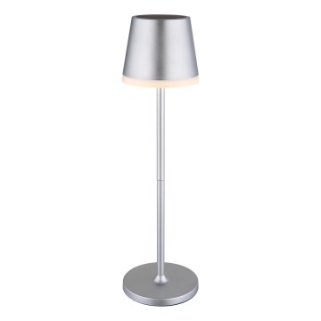 Globo - LED-aurinkovalaistus LED/0,6W/3V 3000K IP44 mattakromi