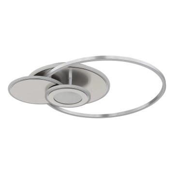 Globo - LED Himennettävä kattovalaisin LED/24W/230V 2700-6500K hopea + kaukosäädin