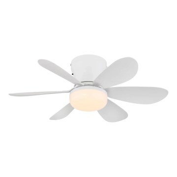 Globo - LED-himmennettävä kattotuuletin LED/5W/230V 2700-6500K valkoinen + kaukosäädin