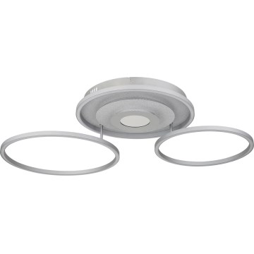 Globo - LED himmennettävä kattovalaisin LED/40W/230V 2700-6500K 57x99,2 cm hopea + kaukosäädin