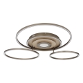Globo - LED himmennettävä kattovalaisin LED/60W/230V 2700-6500K 80,8x99,2 cm ruskea + kaukosäädin