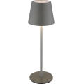 Globo - LED himmennettävä kosketusohjattu ladattava ulkopöytälamppu 3-in-1 LED/3W/5V 3000/4000/5000K IP54 1800 mAh harmaa