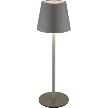 Globo - LED himmennettävä kosketusohjattu ladattava ulkopöytälamppu 3-in-1 LED/3W/5V 3000/4000/5000K IP54 1800 mAh harmaa