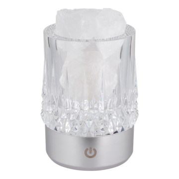 Globo - LED-himmennettävä kosketuspöytälamppu LED/1W/5V 3000K 1200 mAh hopea