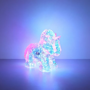 Globo - LED-himmennettävä ladattava yksisarvisaiheinen pöytäkoriste LED/4W/5V 1800 mAh