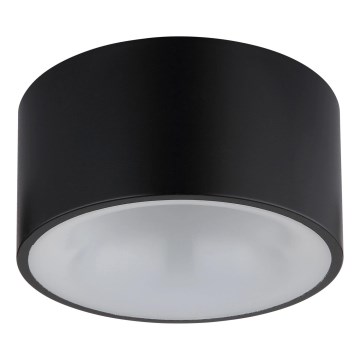 Globo - LED-kattovalaisin, 12 W, 230 V, 3000 K, halkaisija 15 cm, musta